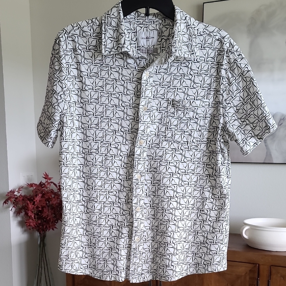 Mens Goodfellow & Co Black and White Casual Shirt